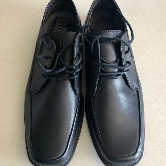 Denver Hayes Quad Comfort Lace Up Dress Shoes Men’s 10 School Work Black EUC - Picture 2 of 6